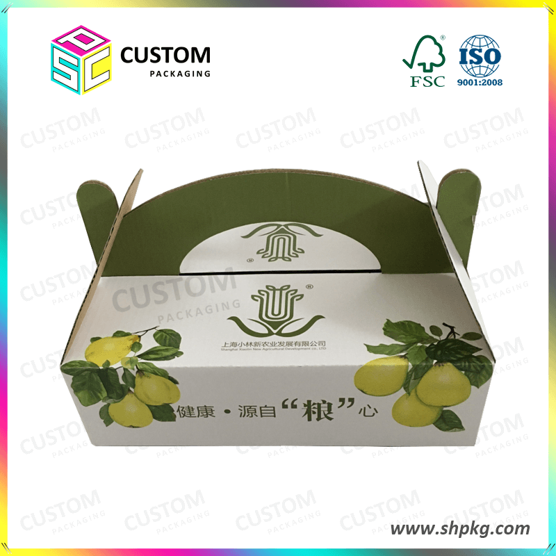 Fruit and vegetable packing carton box